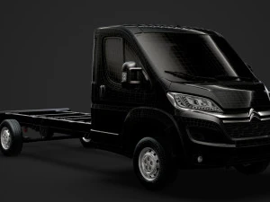 citroen jumper relay chassis truck single cab 4300wb 2019 3D Model