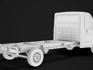 citroen jumper relay chassis truck single cab 4300wb 2019 3D Model