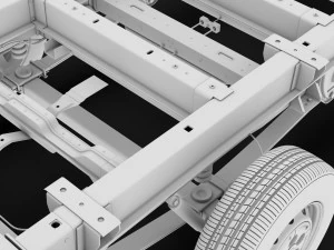 citroen jumper relay chassis truck single cab 4300wb 2019 3D Model