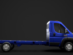 ram promaster cargo chassis truck single cab 4300 wb 2019 3D Модель