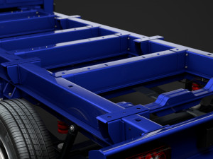 ram promaster cargo chassis truck single cab 4300 wb 2019 3D Модель