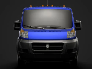 ram promaster cargo chassis truck single cab 4300 wb 2019 3D Model