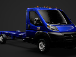 ram promaster cargo chassis truck single cab 4300 wb 2019 3D Модель