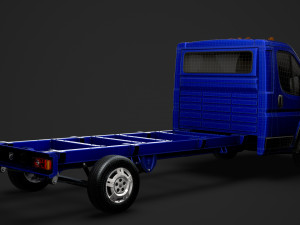 ram promaster cargo chassis truck single cab 4300 wb 2019 3D Модель