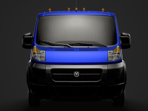 ram promaster cargo chassis truck single cab 4300 wb 2019 3D Модель