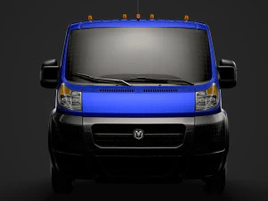 ram promaster cargo chassis truck single cab 4300 wb 2019 3D Model