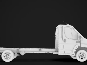 ram promaster cargo chassis truck single cab 4300 wb 2019 3D Model