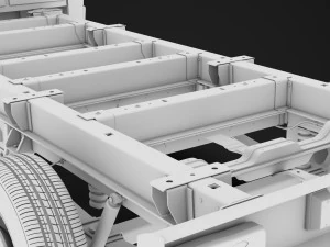 ram promaster cargo chassis truck single cab 4300 wb 2019 3D Model
