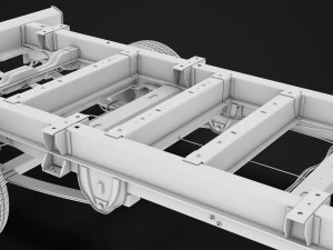 ram promaster cargo chassis truck single cab 4300 wb 2019 3D Model