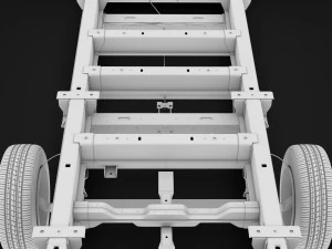 ram promaster cargo chassis truck single cab 4300 wb 2019 3D Model