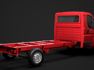 peugeot boxer manager chassis truck single cab 4300wb 2019 Model 3D
