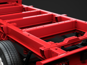 peugeot boxer manager chassis truck single cab 4300wb 2019 Model 3D