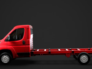 peugeot boxer manager chassis truck single cab 4300wb 2019 Model 3D