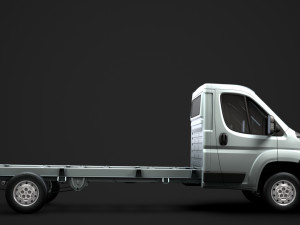 peugeot boxer manager chassis truck single cab 4300wb 2014 3D Model
