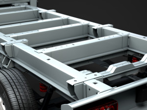 peugeot boxer manager chassis truck single cab 4300wb 2014 3D Model