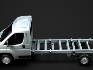 peugeot boxer manager chassis truck single cab 4300wb 2014 3D Model