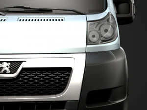 peugeot boxer y&ouml;netici şasi kamyon tek kabin 4300wb 2014 3D Model