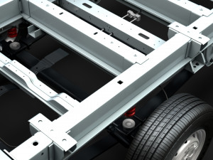 peugeot boxer manager chassis truck single cab 4300wb 2014 3D Model