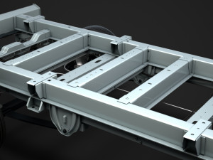 peugeot boxer manager chassis truck single cab 4300wb 2014 3D Model