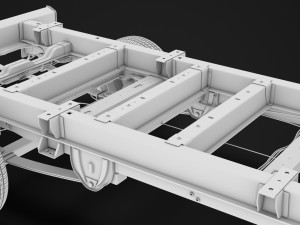 peugeot boxer manager chassis truck single cab 4300wb 2014 3D Model