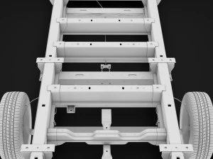 peugeot boxer y&ouml;netici şasi kamyon tek kabin 4300wb 2014 3D Model