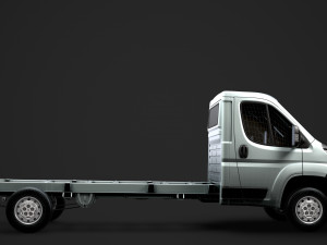 peugeot boxer manager chassis truck single cab 4300wb 2014 3D Model