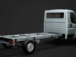 peugeot boxer manager chassis truck single cab 4300wb 2014 3D Model