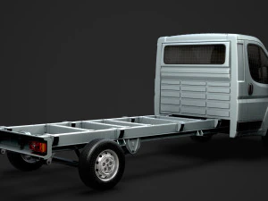 peugeot boxer y&ouml;netici şasi kamyon tek kabin 4300wb 2014 3D Model