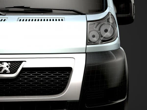 peugeot boxer y&ouml;netici şasi kamyon tek kabin 4300wb 2014 3D Model