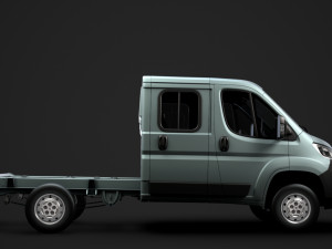 peugeot boxer manager chassis truck crew cab 3450 wb 2019 3D 모델
