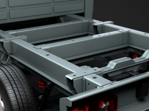 peugeot boxer manager chassis truck crew cab 3450 wb 2019 3D 모델