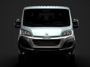peugeot boxer manager chassis truck crew cab 3450 wb 2019 3D 모델
