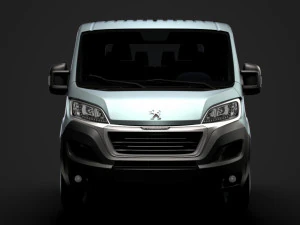 peugeot boxer manager chassis truck crew cab 3450 wb 2019 3D Model
