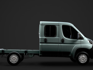 peugeot boxer manager chassis truck crew cab 3450 wb 2019 3D 모델