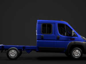 ram promaster cargo chassis truck crew cab 3450 wb 2019 Model 3D