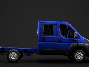 ram promaster cargo chassis truck crew cab 3450 wb 2019 3D Model