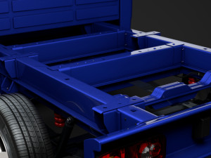 ram promaster cargo chassis truck crew cab 3450 wb 2019 Model 3D