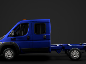 ram promaster cargo chassis truck crew cab 3450 wb 2019 Model 3D