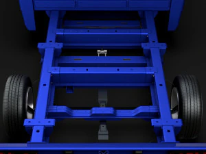 ram promaster cargo chassis truck crew cab 3450 wb 2019 3D Model