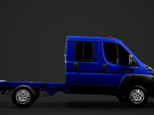 ram promaster cargo chassis truck crew cab 3450 wb 2019 Model 3D