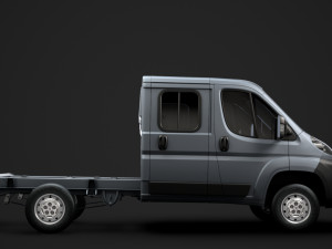 peugeot boxer manager chassis truck crew cab 3450 wb 2014 3D Model