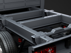 peugeot boxer manager chassis truck crew cab 3450 wb 2014 3D Model