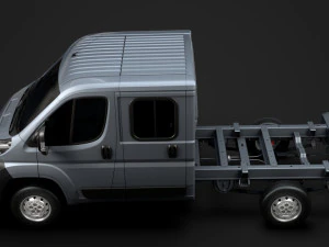 peugeot boxer manager chassis truck crew cab 3450 wb 2014 3D Model