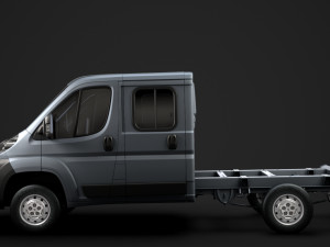 peugeot boxer manager chassis truck crew cab 3450 wb 2014 3D Model