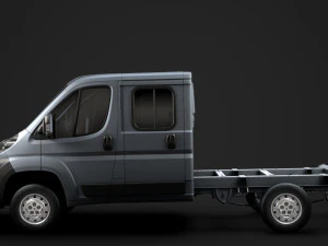 peugeot boxer manager chassis truck crew cab 3450 wb 2014 3D Model
