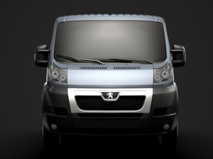 peugeot boxer manager chassis truck crew cab 3450 wb 2014 3D Model