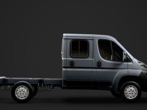 peugeot boxer manager chassis truck crew cab 3450 wb 2014 3D Model