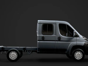 peugeot boxer manager chassis truck crew cab 3450 wb 2014 3D Model