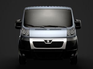 peugeot boxer manager chassis truck crew cab 3450 wb 2014 3D Model