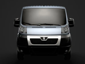 peugeot boxer manager chassis truck crew cab 3450 wb 2014 3D Model